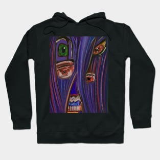 Lost in the Wall (dark) hoodie (back design) by Paul Tinklin Hoodie